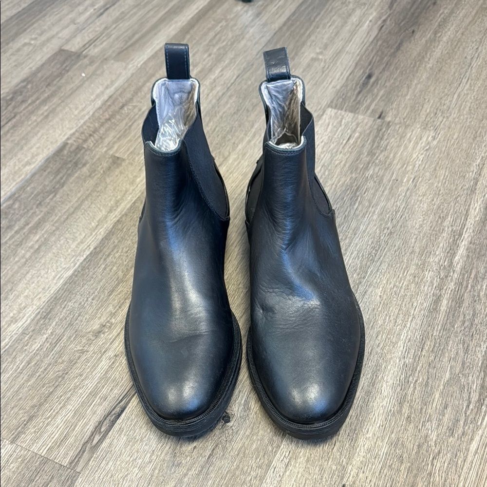 All Saints Creed Black Leather Chelsea Boots Mens 11 EU 44